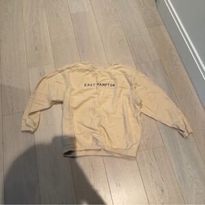 East Hampton butter yellow sweatshirt